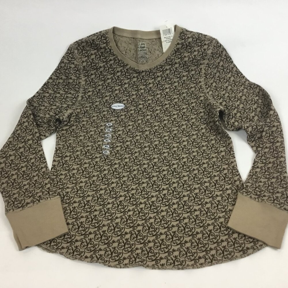 (NWT) Lady Foot Locker Tan/Brown Long Sleeve Shirt